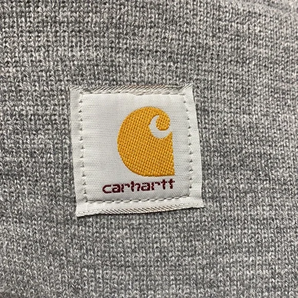 Carhartt beanie hat light gray - Picture 3 of 7